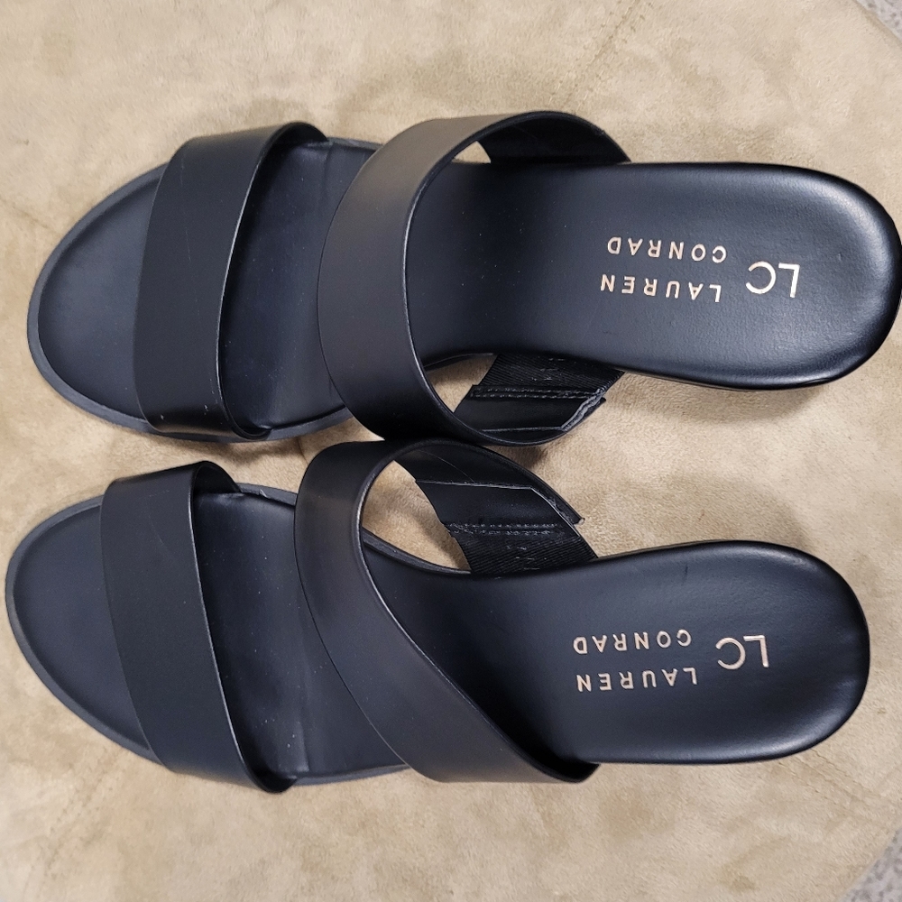 [SOLD] LC Lauren Conrad Women's Mint Wedge Slip On Sandals 7.5